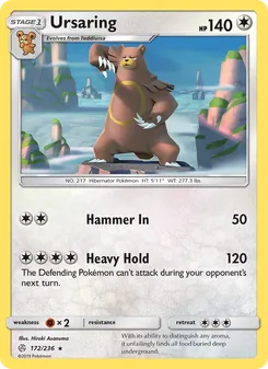 Ursaring, Cosmic Eclipse Nº 172 Normal