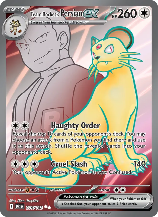 Team Rocket's Persian ex, Destined Rivals Nº 219