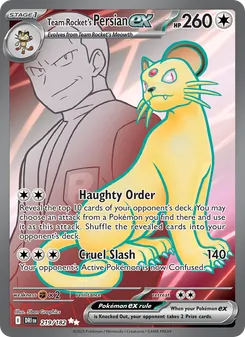 Team Rocket's Persian ex, Destined Rivals Nº 219 Holo