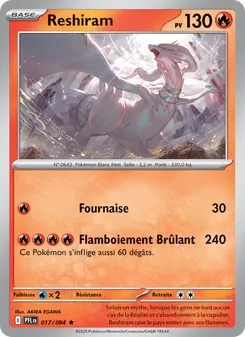Reshiram, Flammes Fantasmagoriques No. 017 Holo