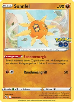 Sonnfel, Pokémon GO Nº 039 Normal