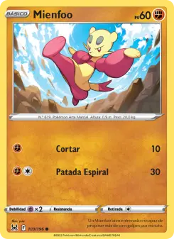 Mienfoo, Origen Perdido Nº 103 Normal