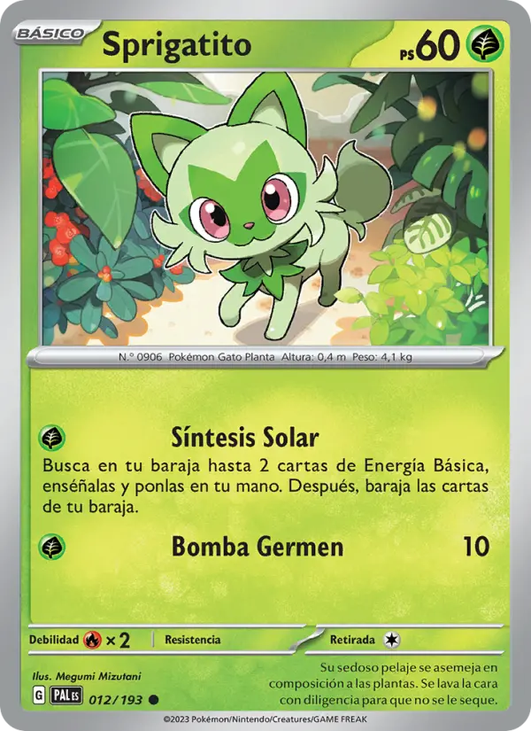 Sprigatito, Evoluciones en Paldea No. 012