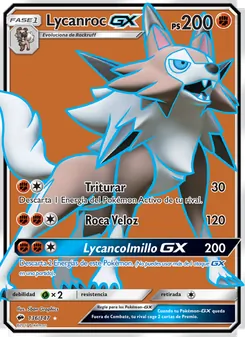 Lycanroc GX, Sombras Ardientes Nº 136 Holo