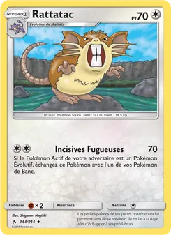Rattatac, Alliance Infaillible No. 144 Normal
