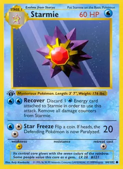 Starmie, Base Set Nº 64 Normal