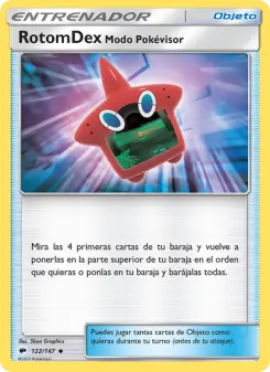RotomDex Modo Pokévisor, Sombras Ardientes Nº 122 Normal
