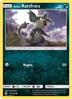 Alola-Rattfratz, Sonne & Mond Nº 76 Normal
