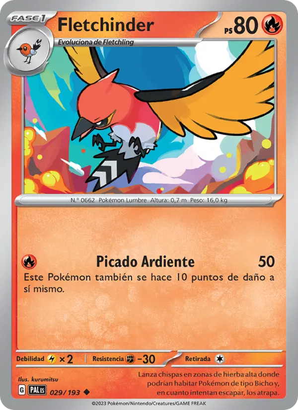 Fletchinder, Evoluciones en Paldea Nº 029