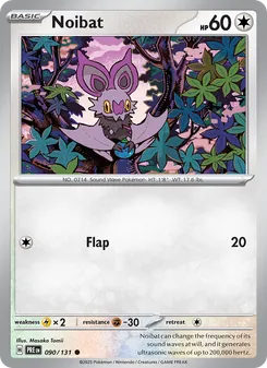 Noibat, Prismatic Evolutions No. 090 Normal