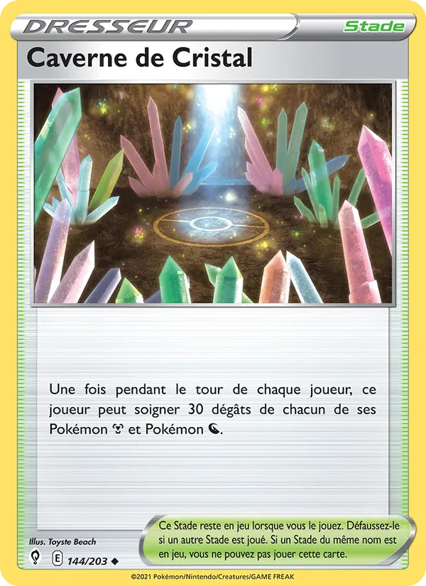 Caverne de Cristal, Évolution Céleste No. 144