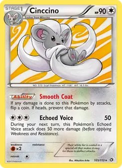 Cinccino, Legendary Treasures No. 105 Normal