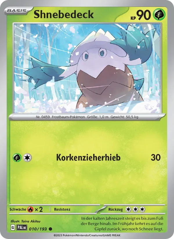Shnebedeck, Entwicklungen in Paldea No. 010