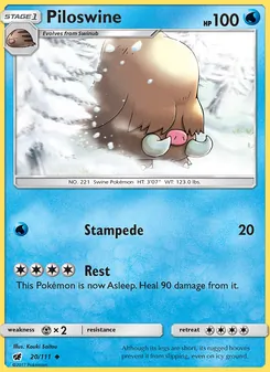 Piloswine, Crimson Invasion Nº 20 Normal