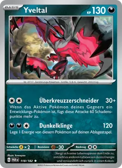 Yveltal, Paradoxrift No. 118 Holo