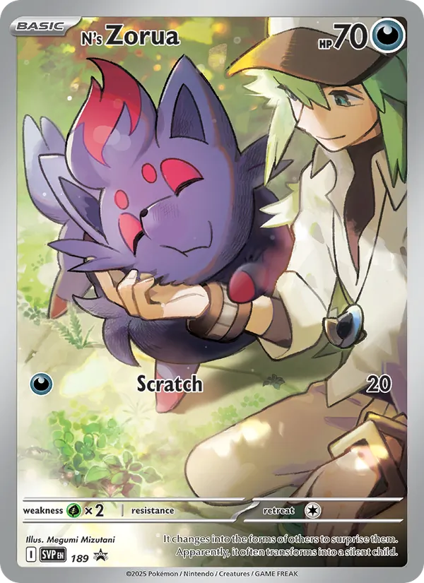 N's Zorua, SVP Black Star Promos No. 189