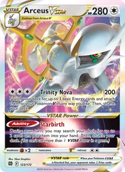 Arceus VSTAR, Brilliant Stars No. 123 Holo