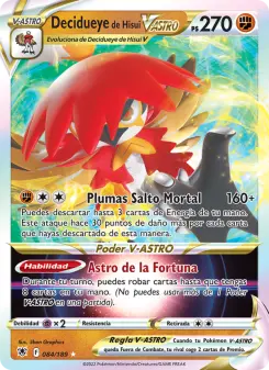 Decidueye de Hisui V-ASTRO, Resplandor Astral Nº 084 Holo