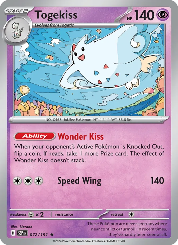 Togekiss, Surging Sparks Nº 072