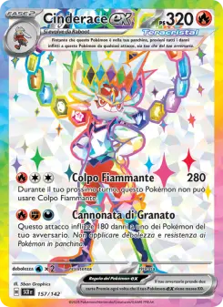 Cinderace-ex, Corona Astrale Nº 157 Holo