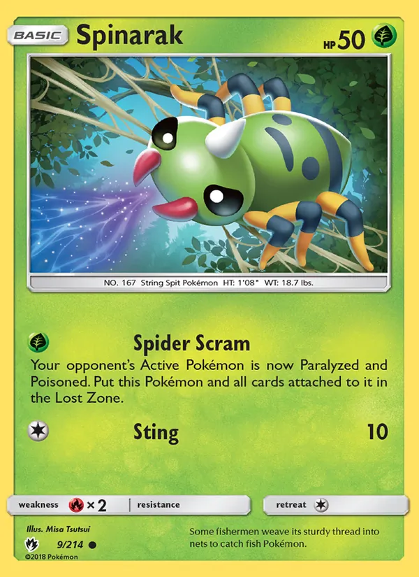 Spinarak, Lost Thunder No. 9