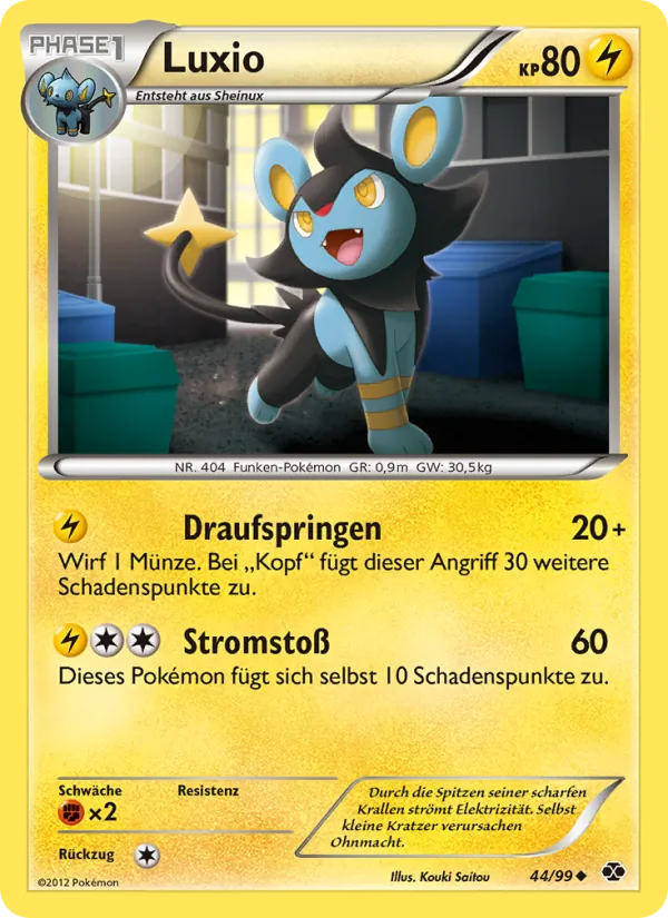 Luxio, Kommende Schicksale Nº 44