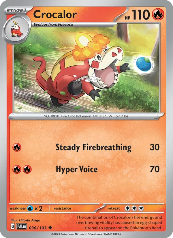 Crocalor, Paldea Evolved No. 036