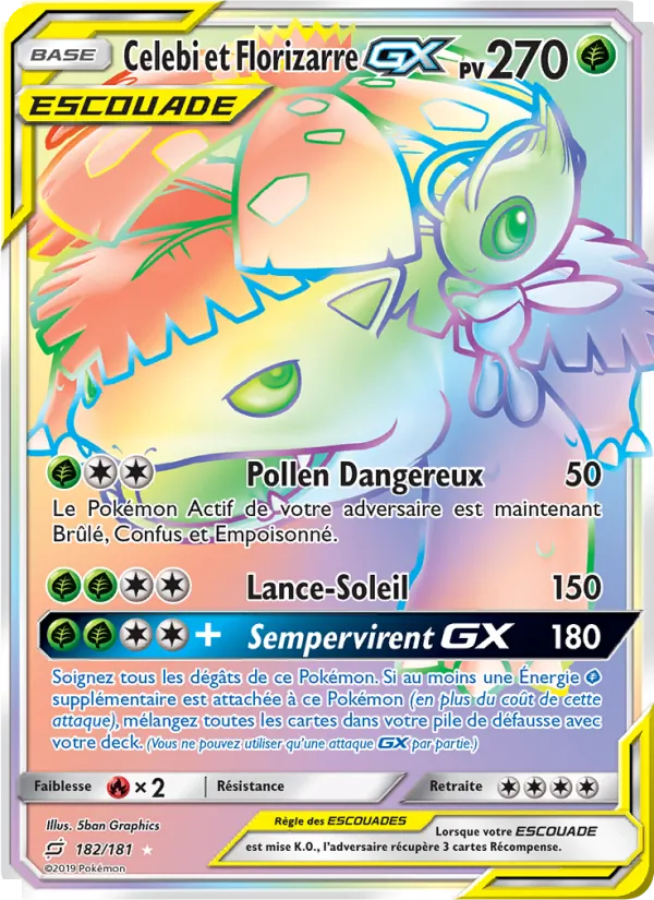 Celebi et Florizarre GX, Duo de Choc No. 182
