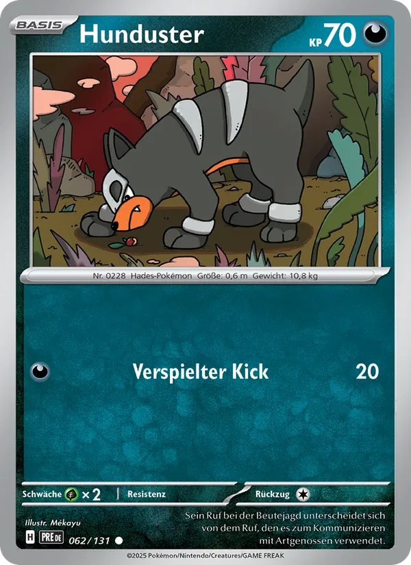 Hunduster, Prismatische Entwicklungen No. 062