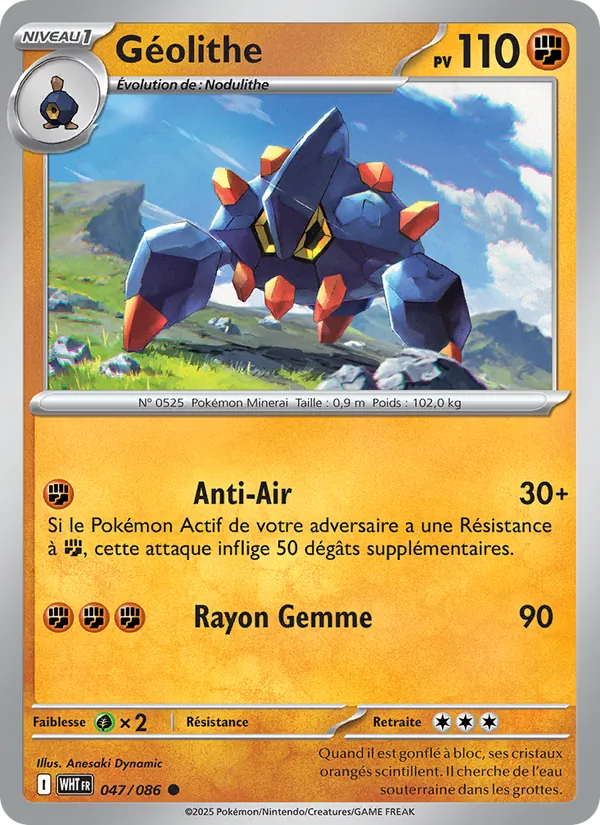 Géolithe, Flamme Blanche Nº 047