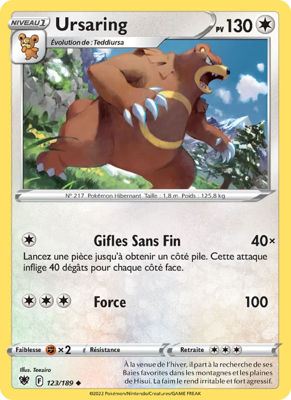 Ursaring, Astres Radieux No. 123