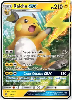 Raichu GX, Leggende Iridescenti No. 29 Normal