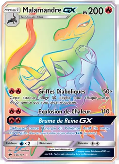 Malamandre GX, Ombres Ardentes Nº 151 Holo