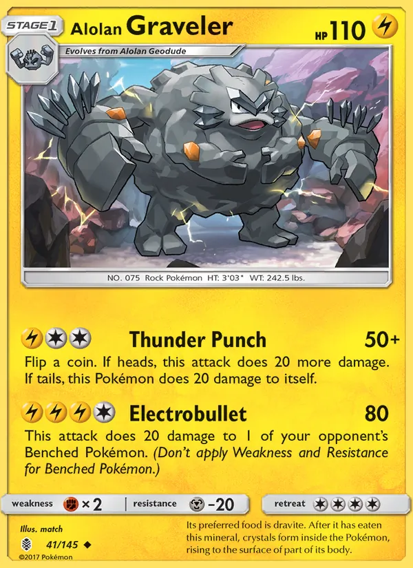 Alolan Graveler, Guardians Rising Nº 41