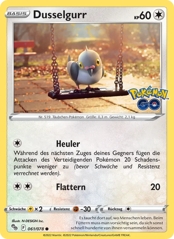 Dusselgurr, Pokémon GO No. 061