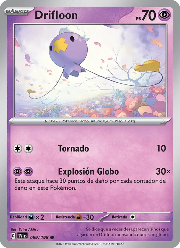 Drifloon, Escarlata y Púrpura Nº 089