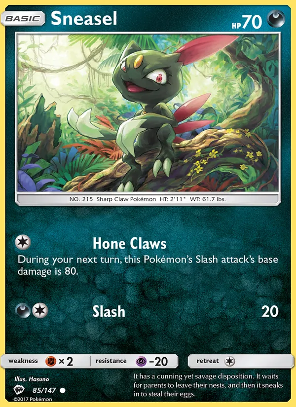 Sneasel, Burning Shadows Nº 85