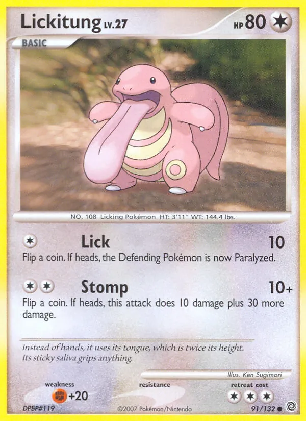 Lickitung, Secret Wonders No. 91