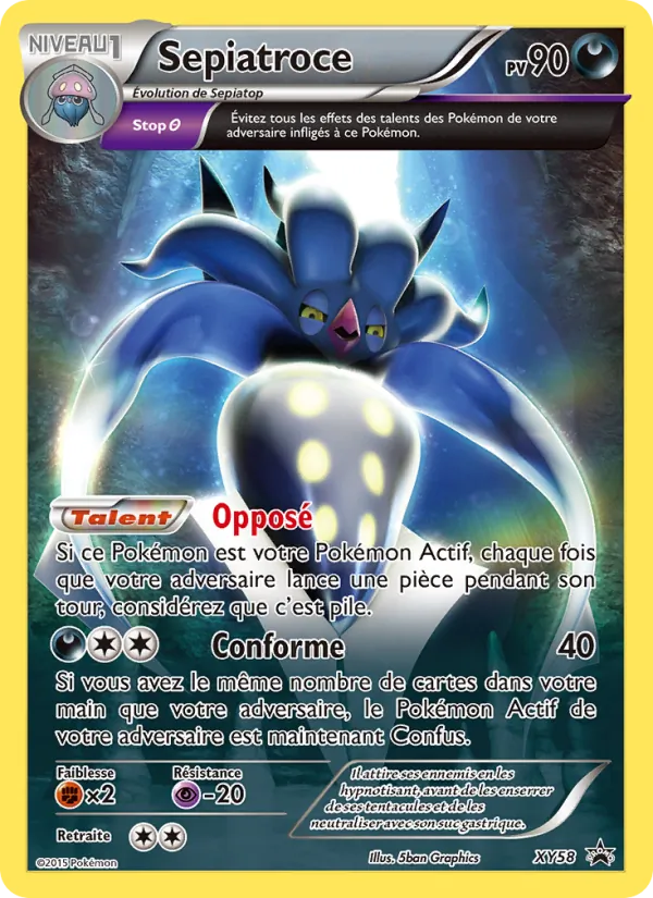 Sepiatroce, Promo XY Nº XY58
