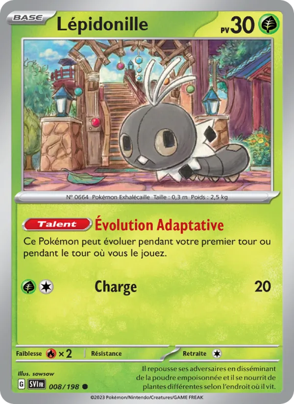Lépidonille, Écarlate et Violet No. 008