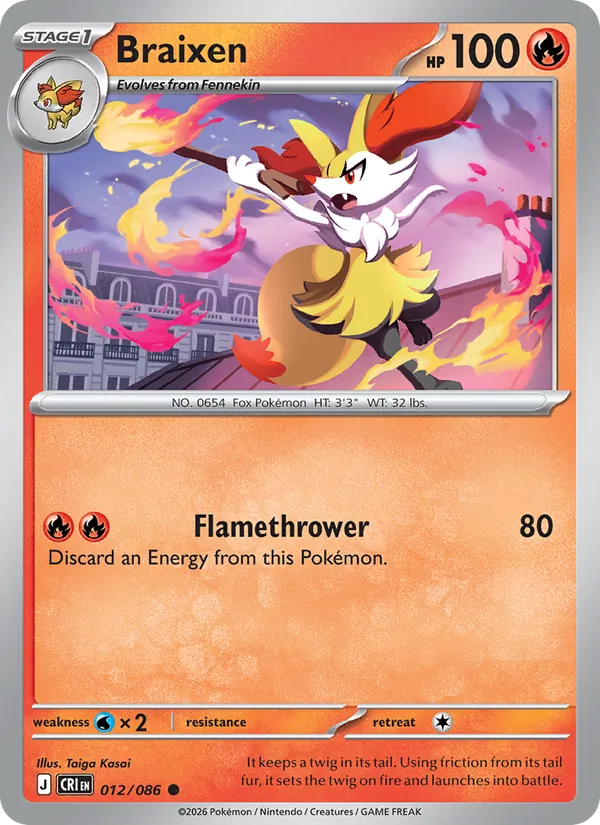 Braixen, Chaos Rising No. 012