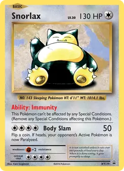 Snorlax, XY Black Star Promos No. XY179 Normal