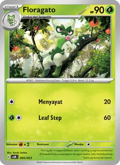 Floragato, Fuecoco & Ampharos ex No. 005 Normal