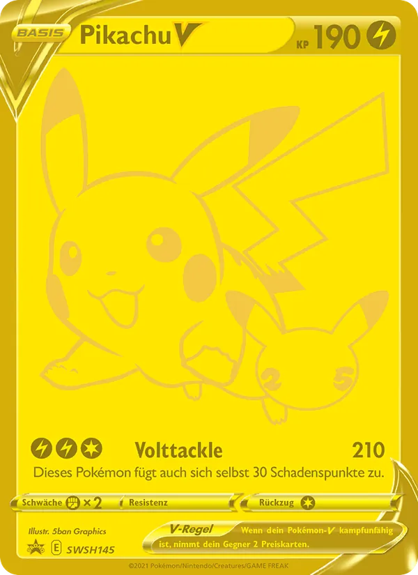 Pikachu V, SCSC Promokarten Nº SWSH145