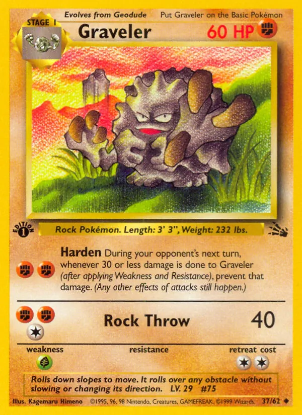 Graveler, Fossil Nº 37