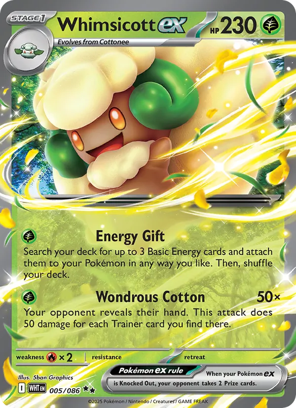 Whimsicott ex, White Flare No. 005