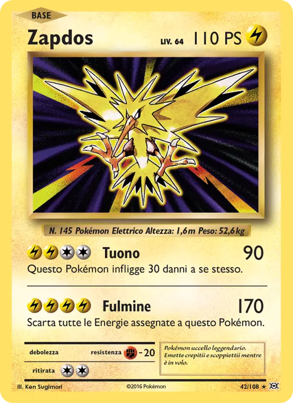 Zapdos, Evoluzioni No. 42