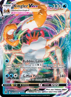 Kingler VMAX, Brilliant Stars Nº 029 Holo