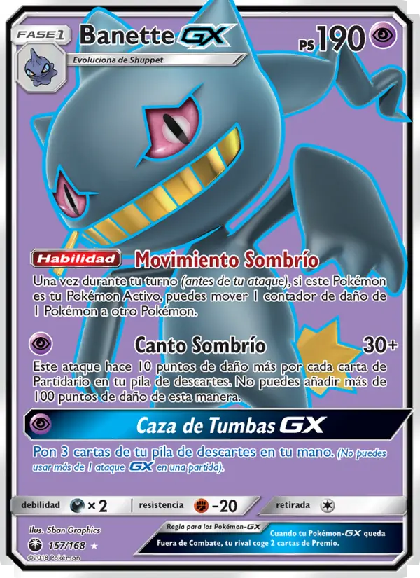 Banette GX, Tormenta Celestial No. 157
