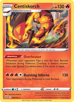 Centiskorch, Battle Styles No. 30 Normal